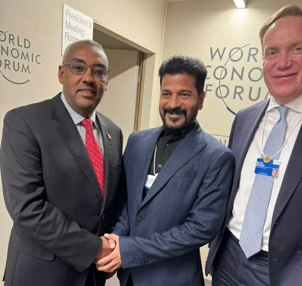 CM Revanth Reddy in Davos, launches Invest in Telangana campaign CM Revanth Reddy in Davos, launches Invest in Telangana campaign