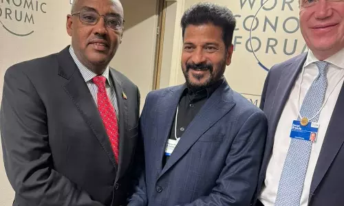 CM Revanth Reddy in Davos, launches Invest in Telangana campaign