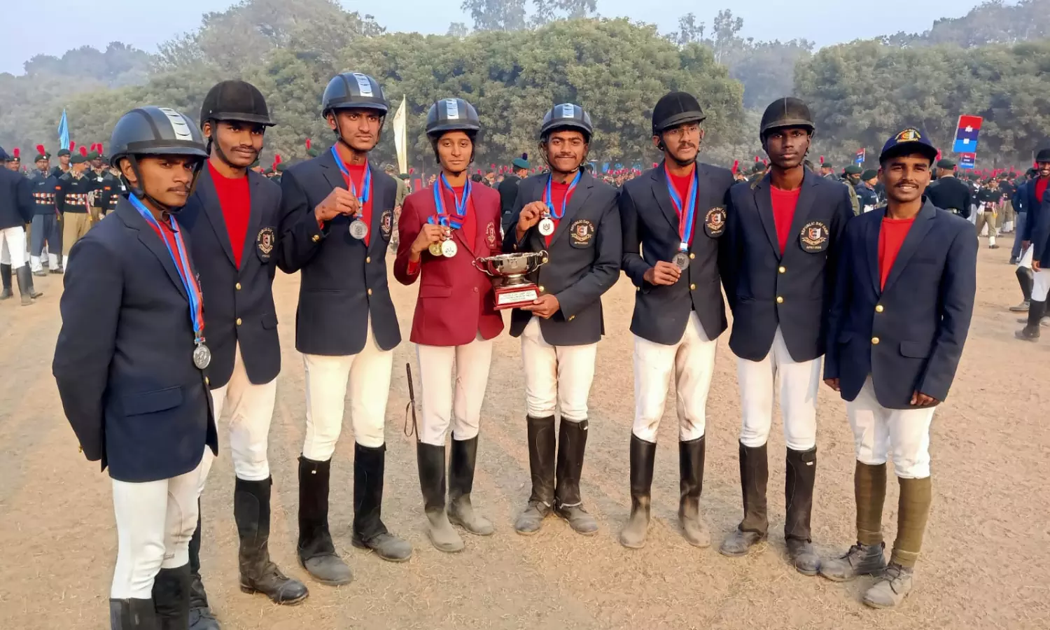 AP and TS NCC Cadets Win Medals at Republic Day Horse Show in New Delhi