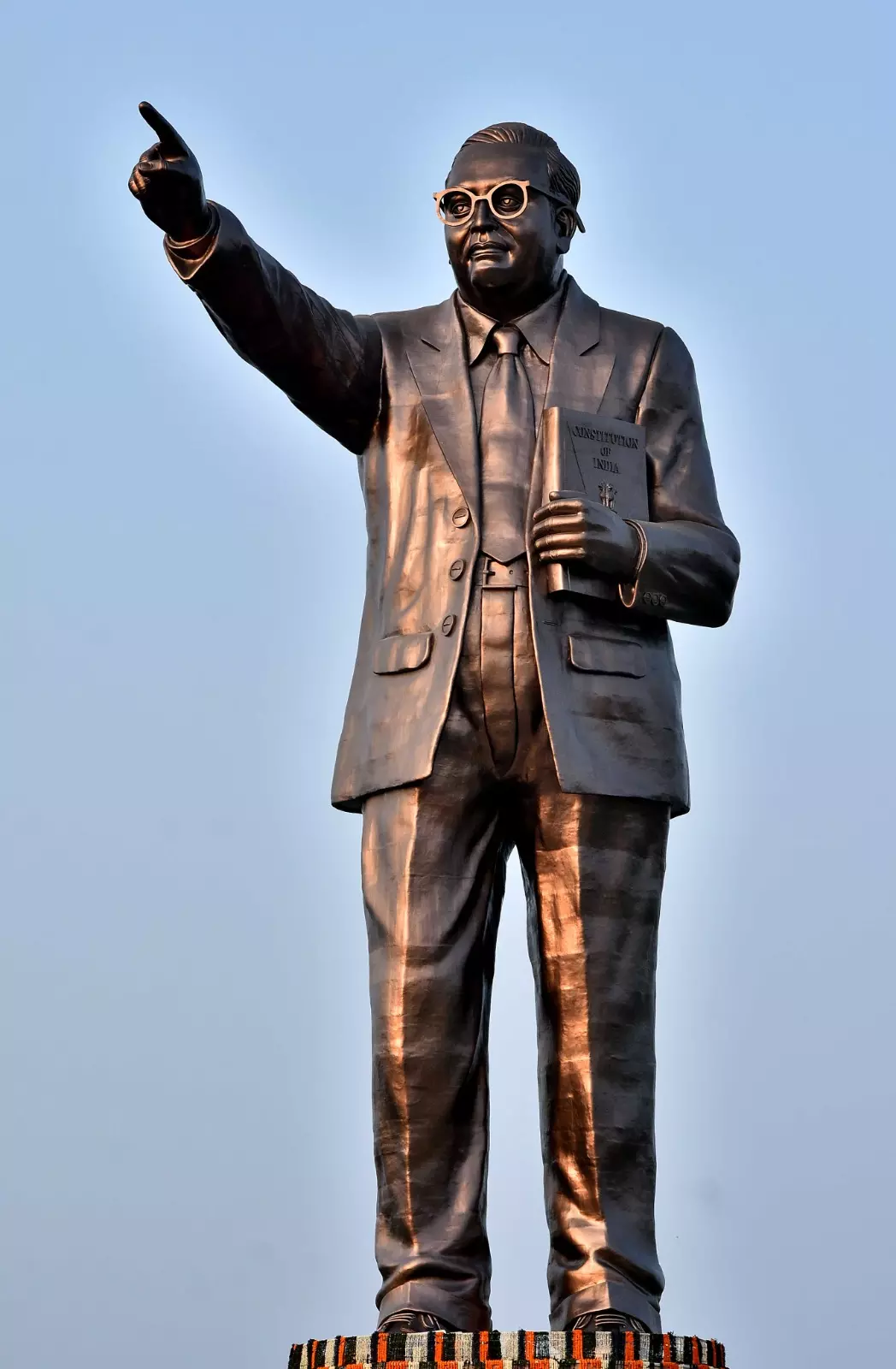Tension mounts over desecration of Ambedkars statue at Kotanur layout Tension mounts over desecration of Ambedkars statue at Kotanur layout