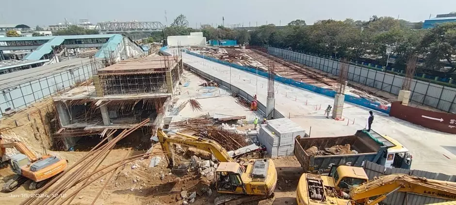 Secunderabad railway station revamp work progressing at a brisk pace