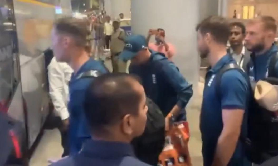 England Cricket Team Arrives in Hyderabad for Test Series England Cricket Team Arrives in Hyderabad for Test Series