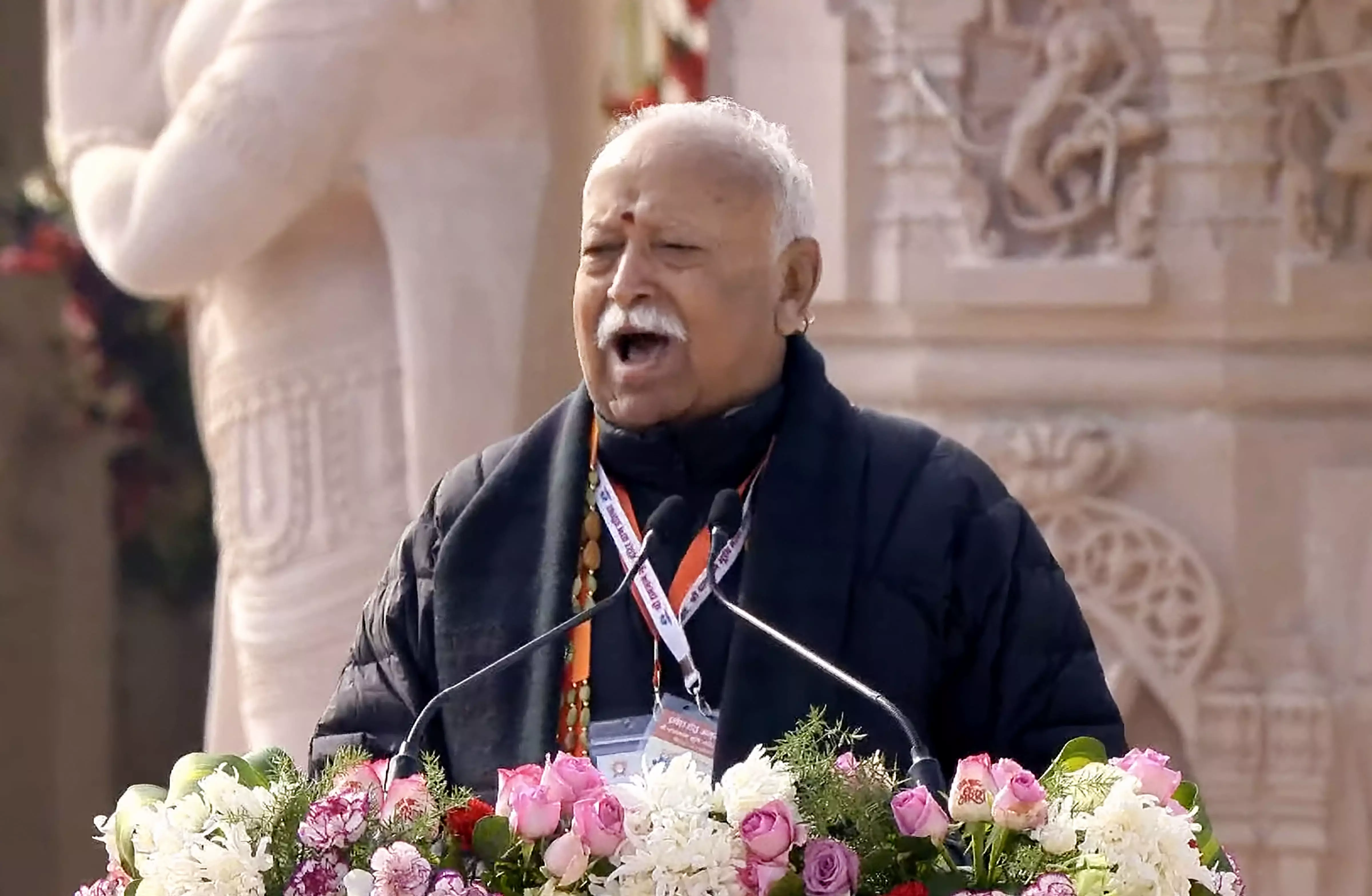 RSS Chief Bhagwat Urges Unity as Ayodhya Temple Consecration Marks New India