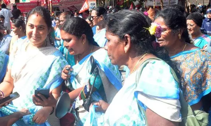 32,000 Anganwadi workers, helpers report for duty in AP