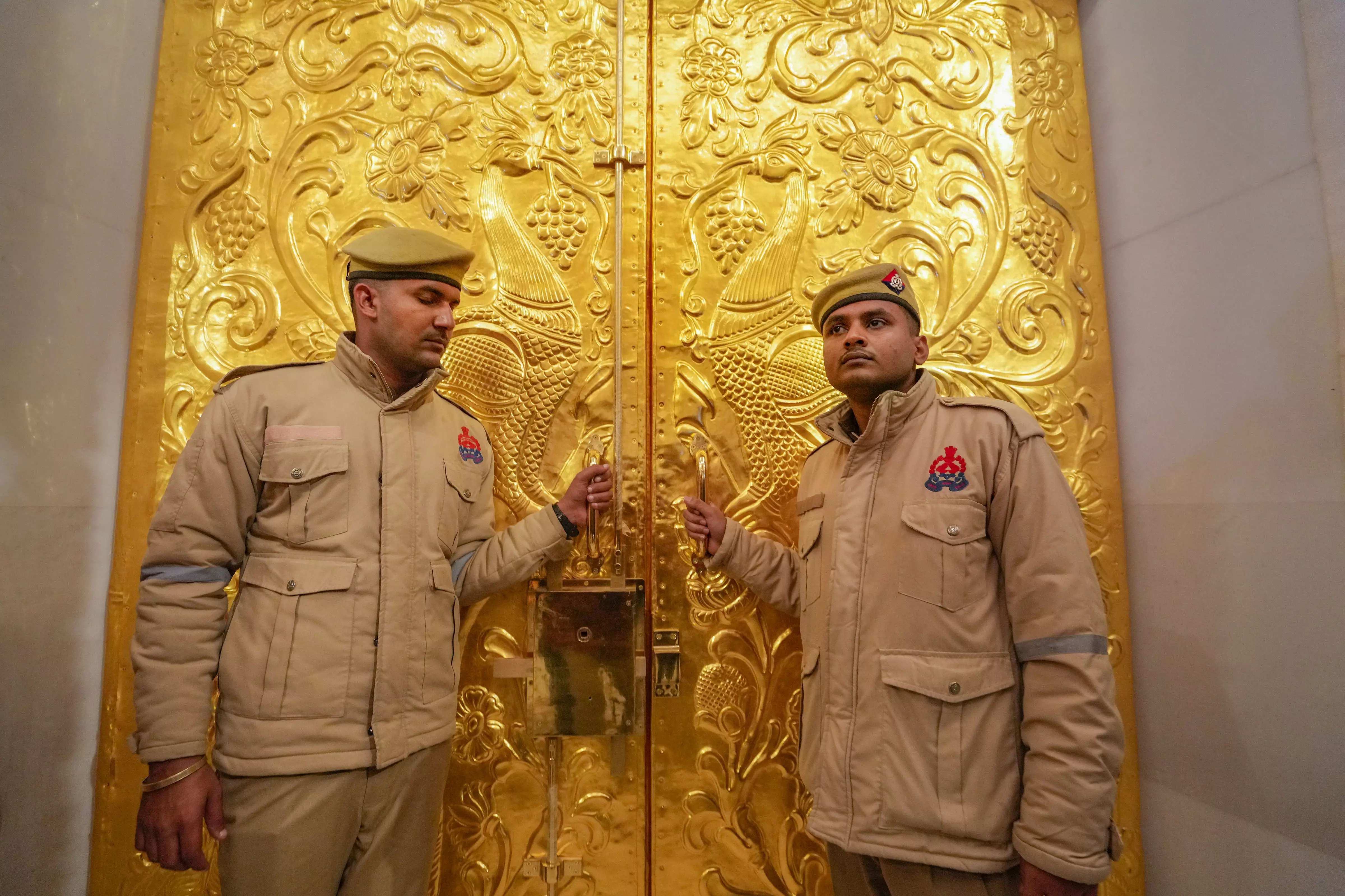Ayodhya cloaked in multilayered security cover Ayodhya cloaked in multilayered security cover