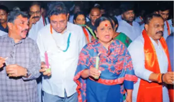 Congress holds candlelight rally in Hyderabad to protest blocking of Rahuls yatra in Assam