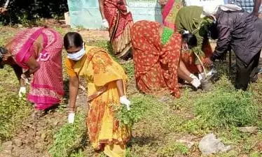 GWMC, Jagtial Staff Stage Dharna for Salaries GWMC, Jagtial Staff Stage Dharna for Salaries