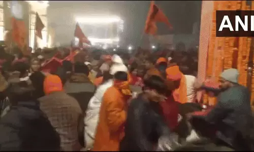 Heavy rush of devotees at Ram Temple in Ayodhya to offer prayers