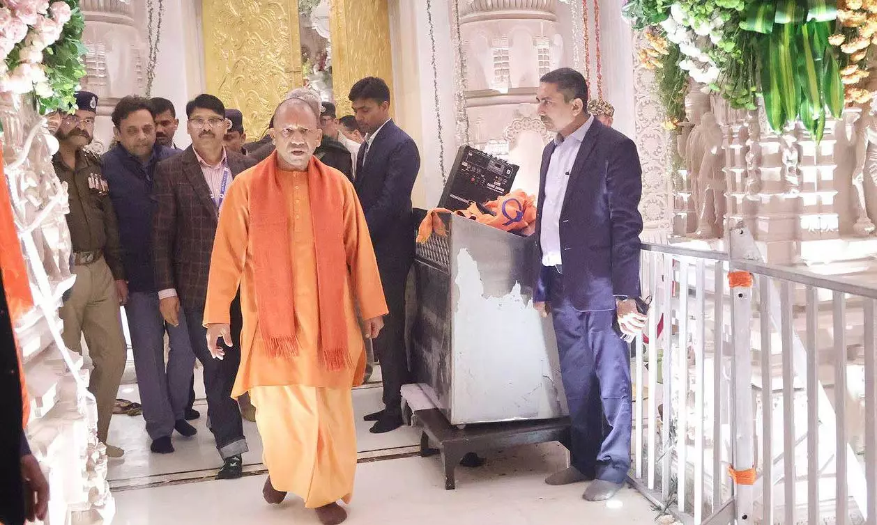 As devotees flock to Ayodhya, CM Yogi reaches ground zero