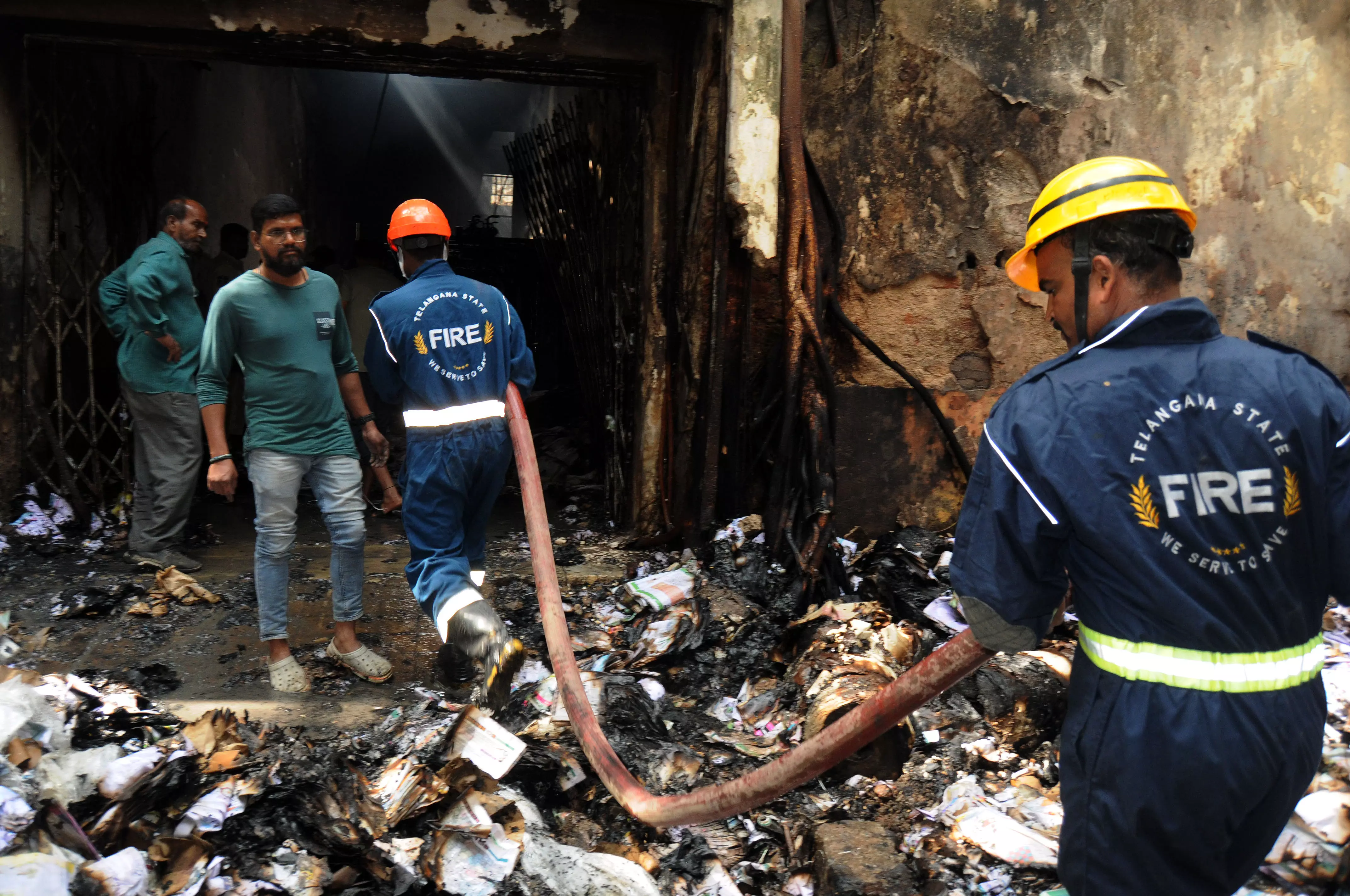 Fire at TS Printing Press, Property Gutted Fire at TS Printing Press, Property Gutted