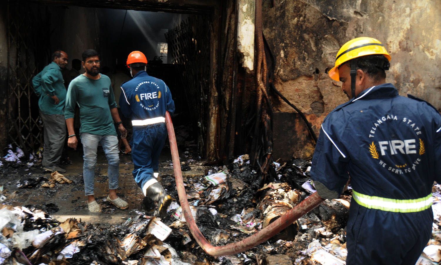 Fire at TS Printing Press, Property Gutted Fire at TS Printing Press, Property Gutted