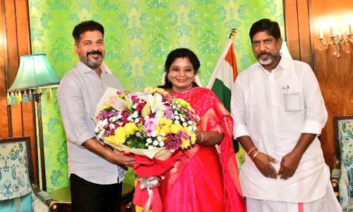 Revanth Meets Governor, Seeks Approval for Mahender Reddy As TSPSC Chairman