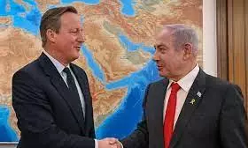 Netanyahu Meets UK Foreign Secretary Cameron in Jerusalem Discussion