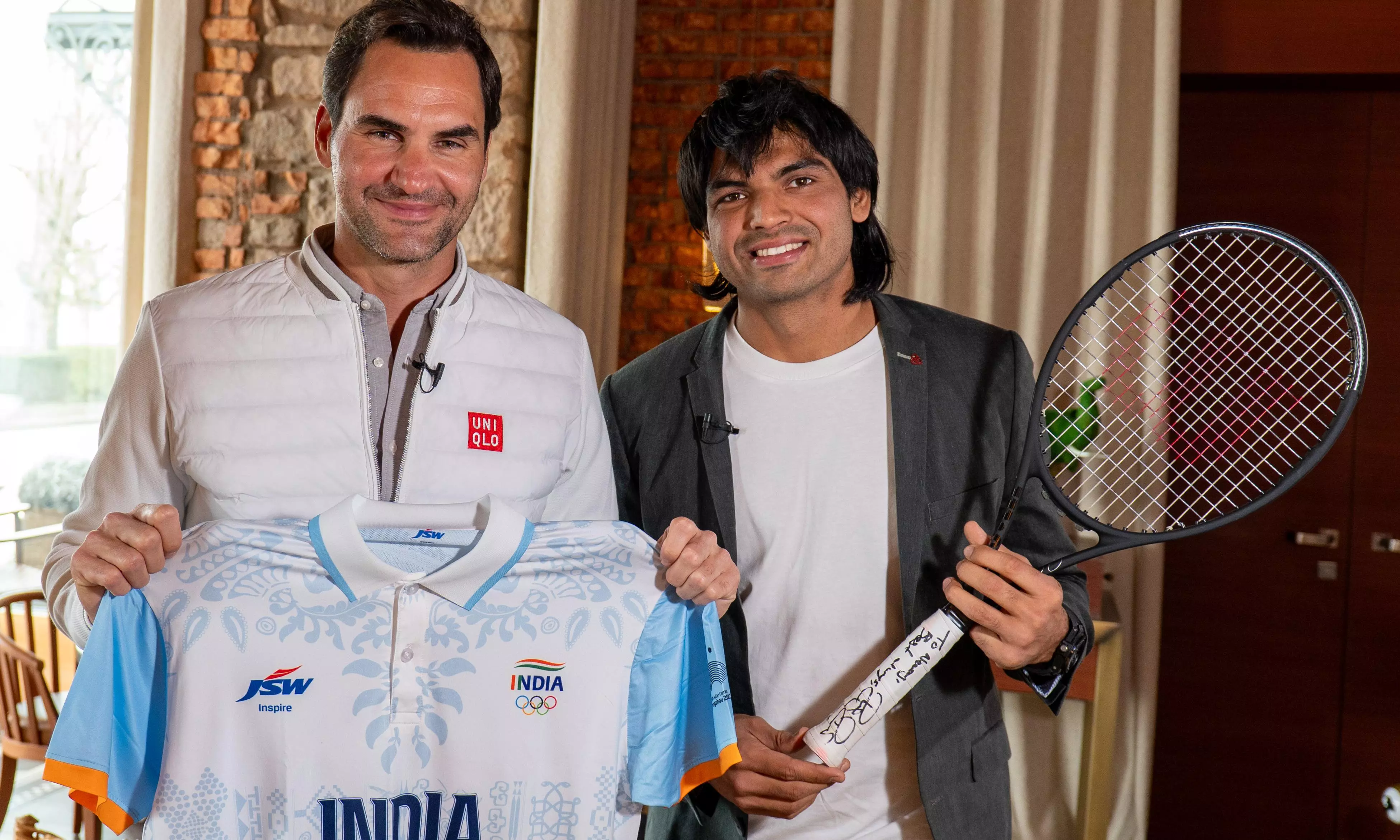 Federer and Chopra Unite in Zurich for Inspiring Exchange