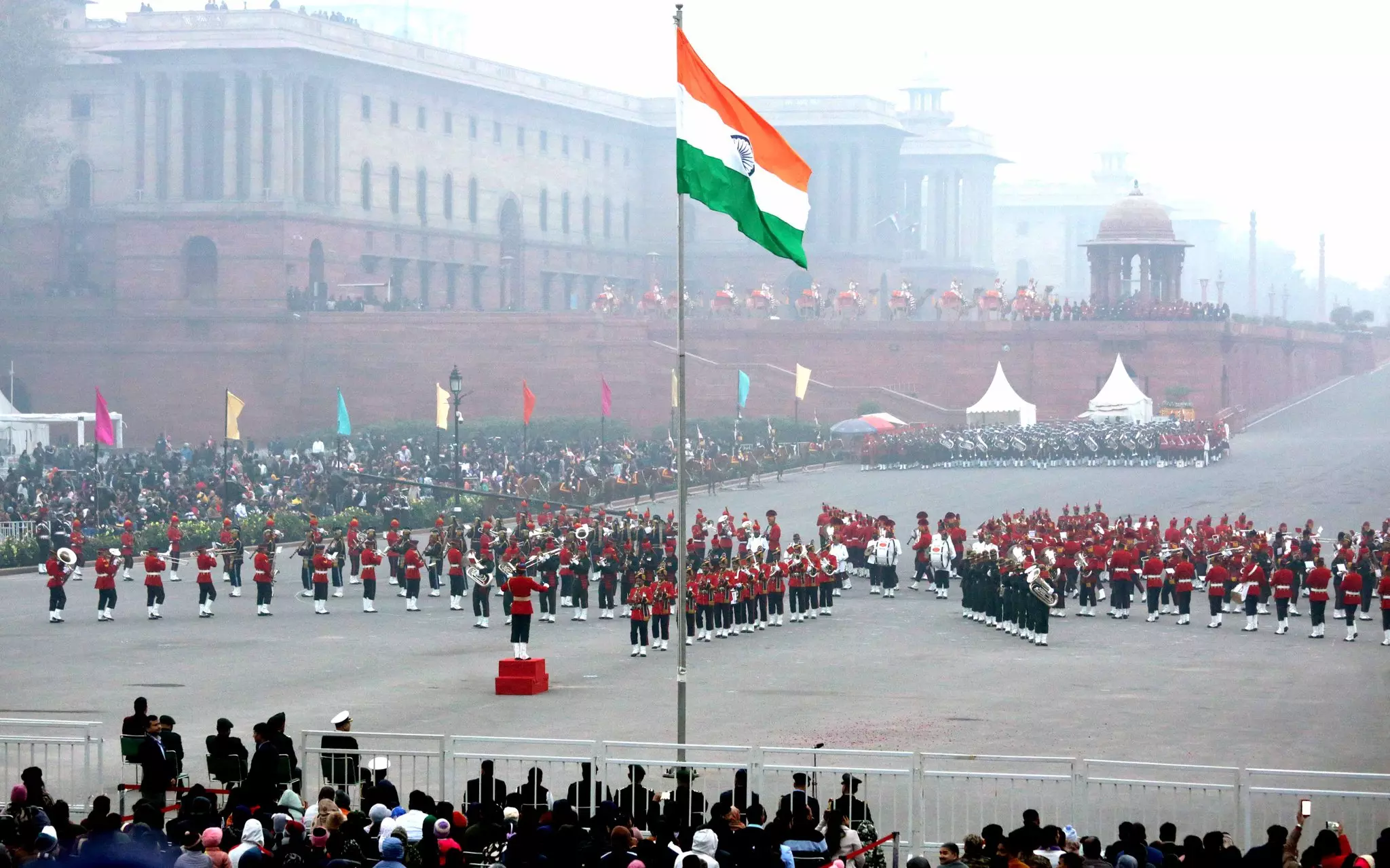 Only Indian tunes at Beating Retreat ceremony