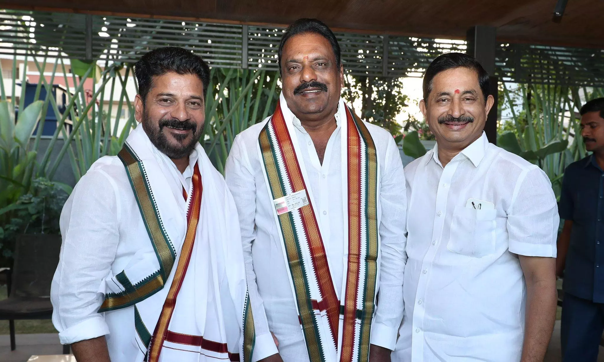 BRS MLA Prakash Goud Meets CM Revanth Reddy BRS MLA Prakash Goud Meets CM Revanth Reddy