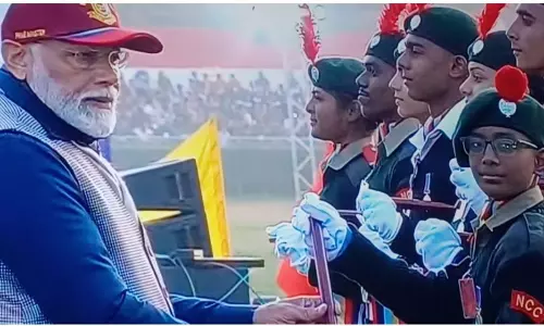 PM Modi Honors Telugu State Cadets at Republic Day Camp