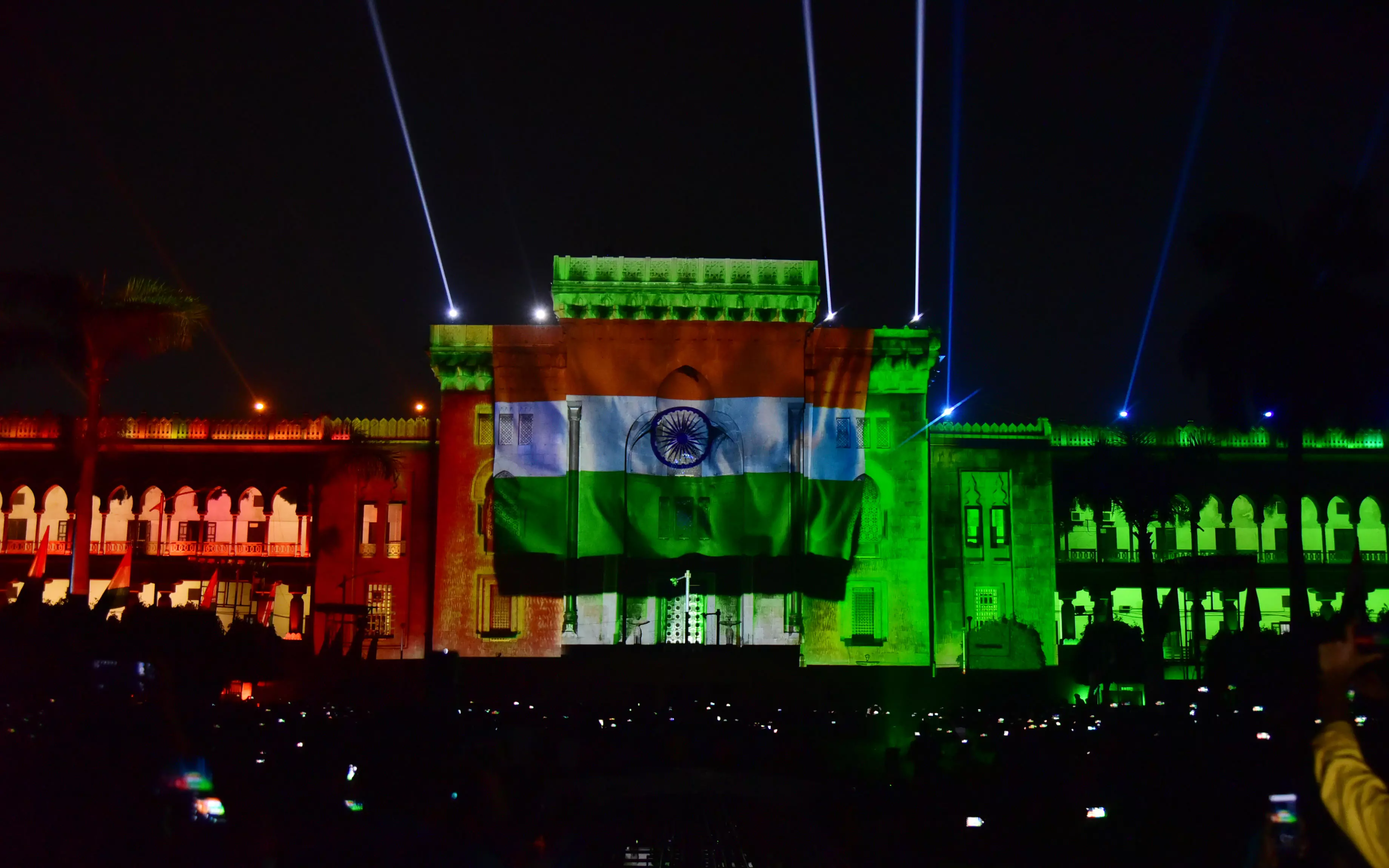 Sound & Light Show Brings Alive OU History at Arts College Sound & Light Show Brings Alive OU History at Arts College