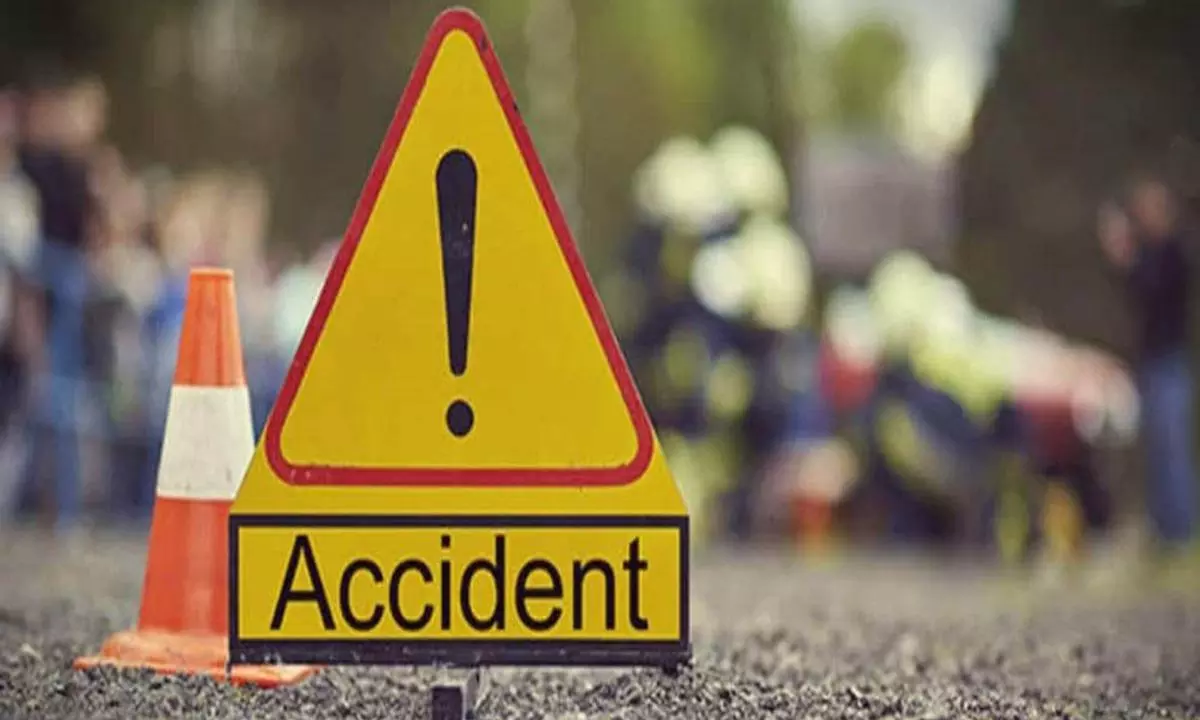 Van Crash on Srisailam Ghat Road Injures Driver