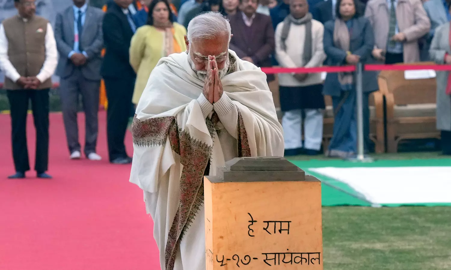 Modi noted down Gandhi quotes