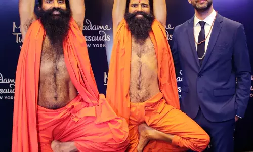 Baba Ramdev Wax Statue at Madame Tussauds New York