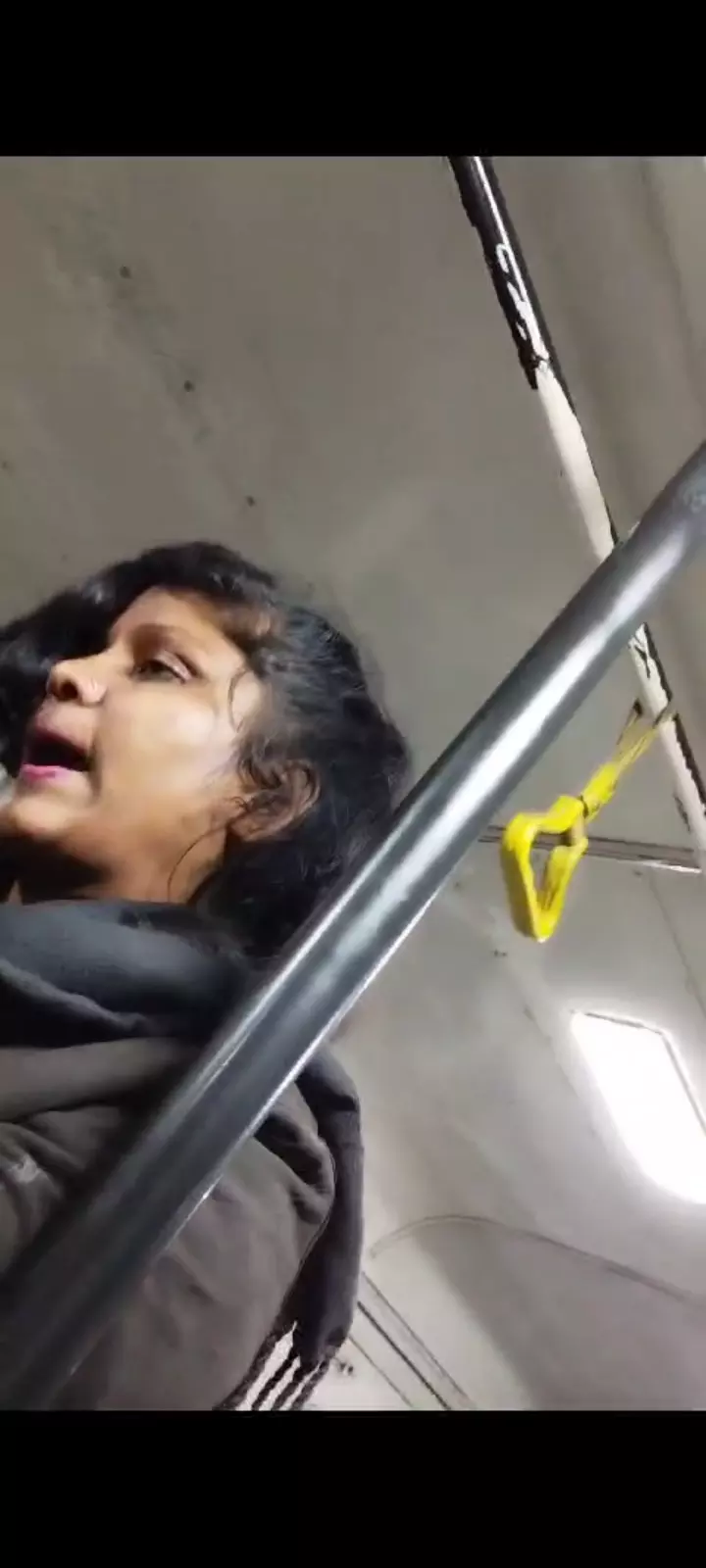 Woman Passenger Attacks TSRTC Bus Conductors