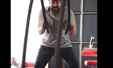 Chiru sweats it out for Vishwambhara