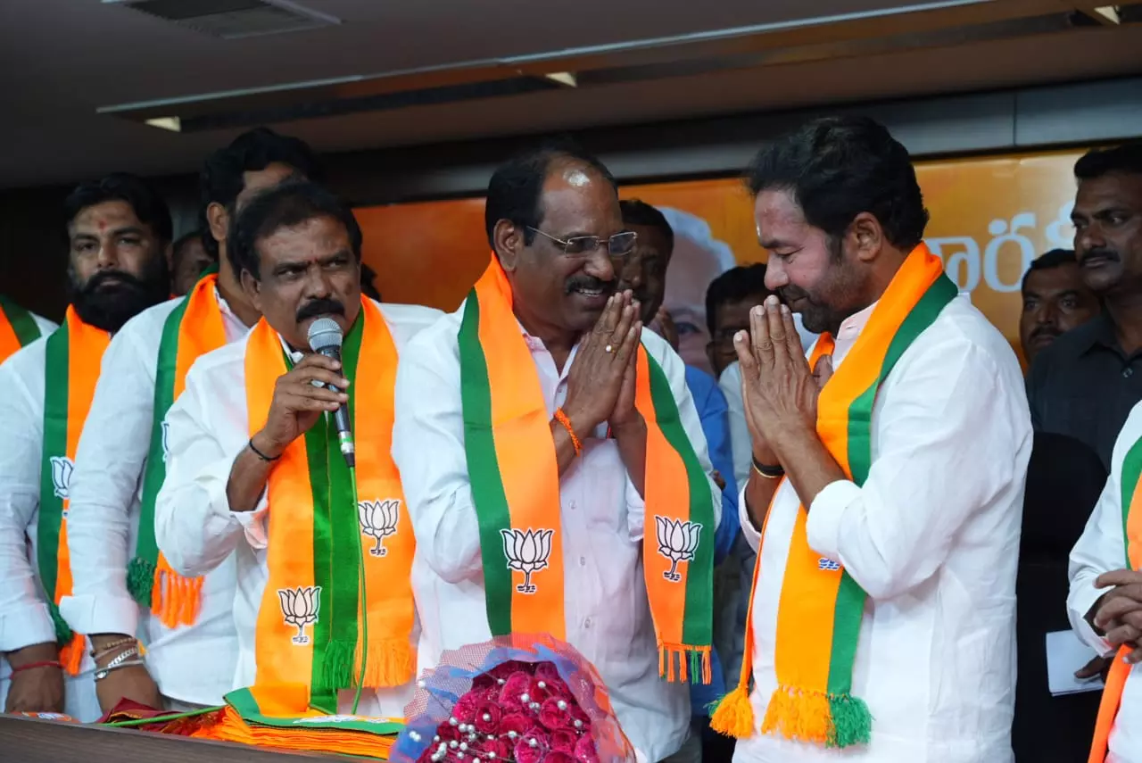Adilabad ZP Chief of BRS Joins BJP