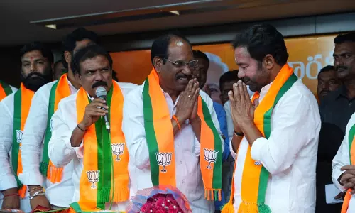 Adilabad ZP Chief of BRS Joins BJP