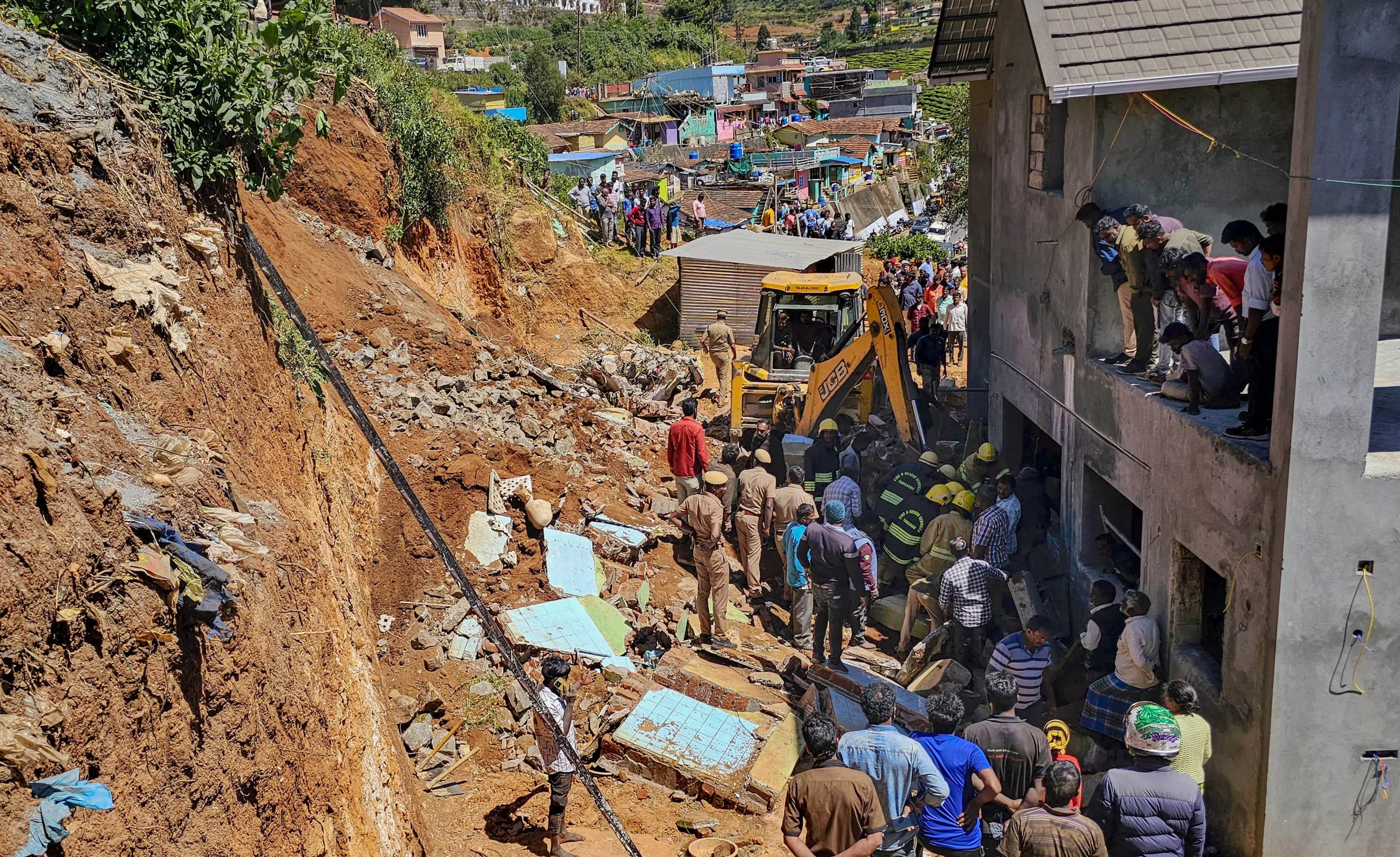 Six women workers killed as earth caves in at Ooty construction site