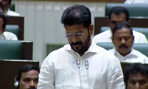 Kaleshwaram: Revanth demands Harish Rao to tender apology to TS public