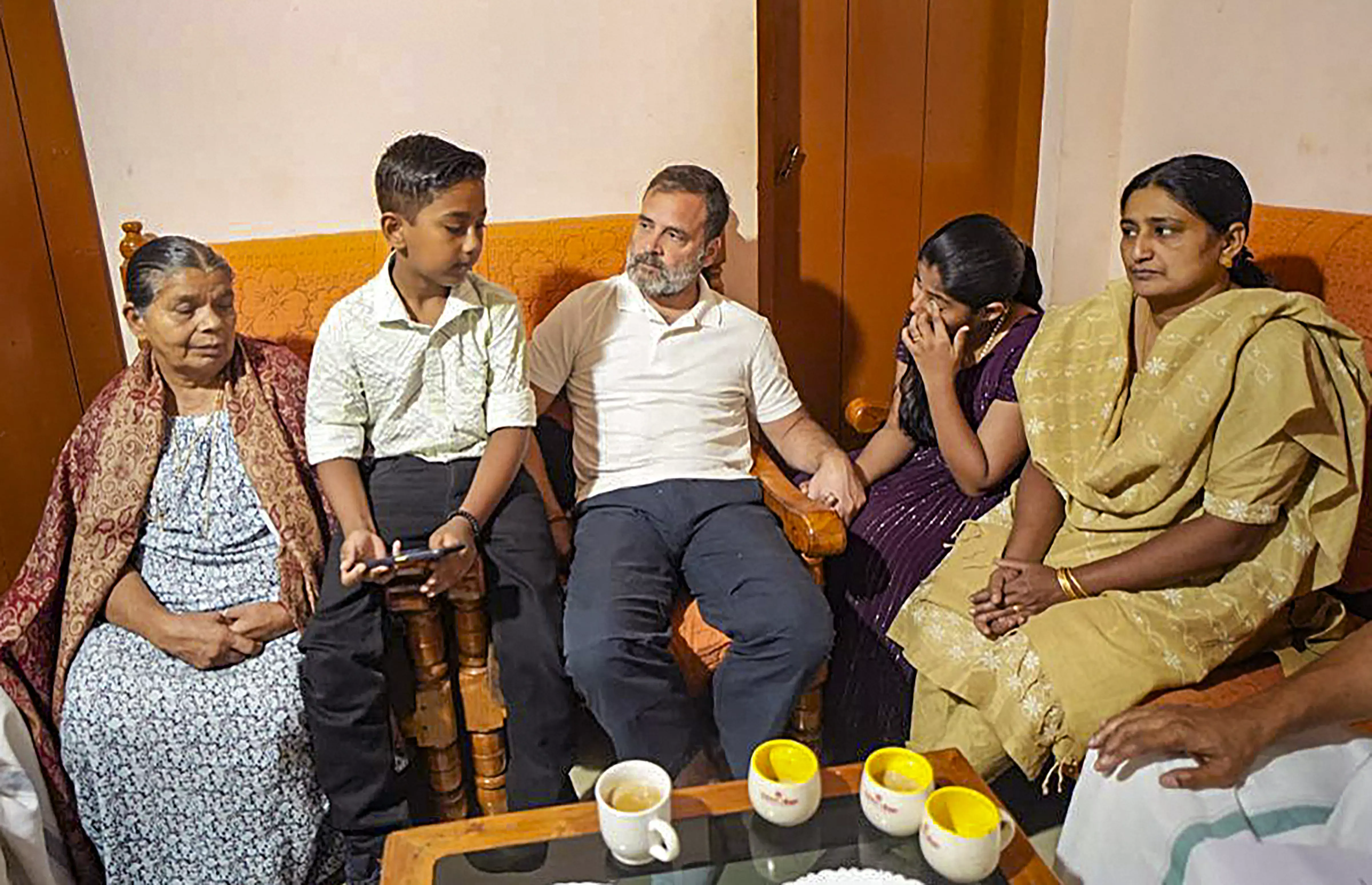 Rahul Gandhi visits family of victims of wild animal attacks in Wayanad