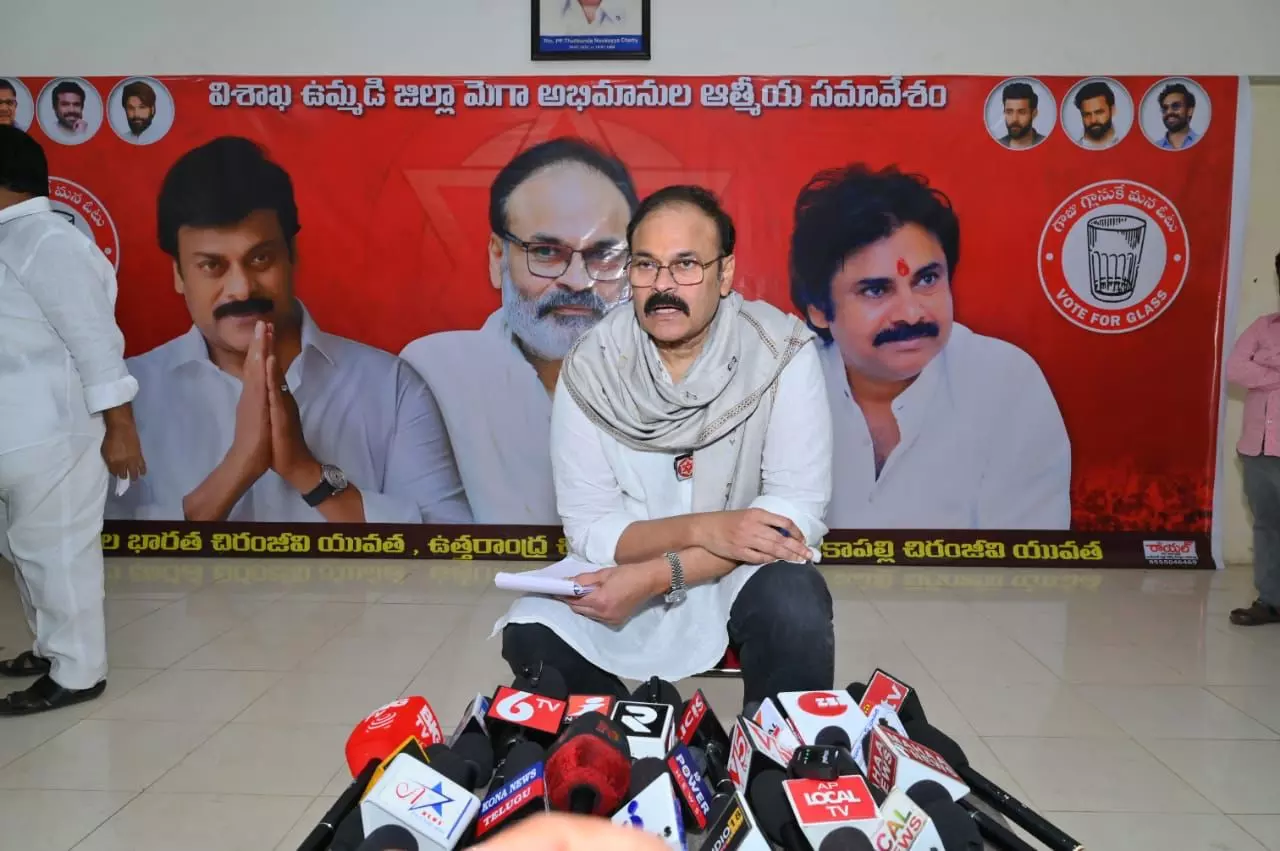 Jana Sena Leader Nagababu’s Residence in Atchutapuram