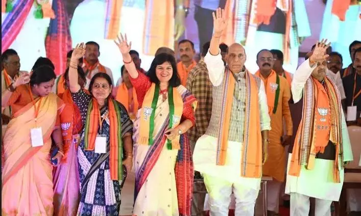 Rajnath Singh exudes confidence on BJP forming next govt in Odisha