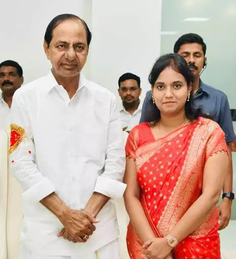 BRS will stand by Lasya Nandithas Family: KCR