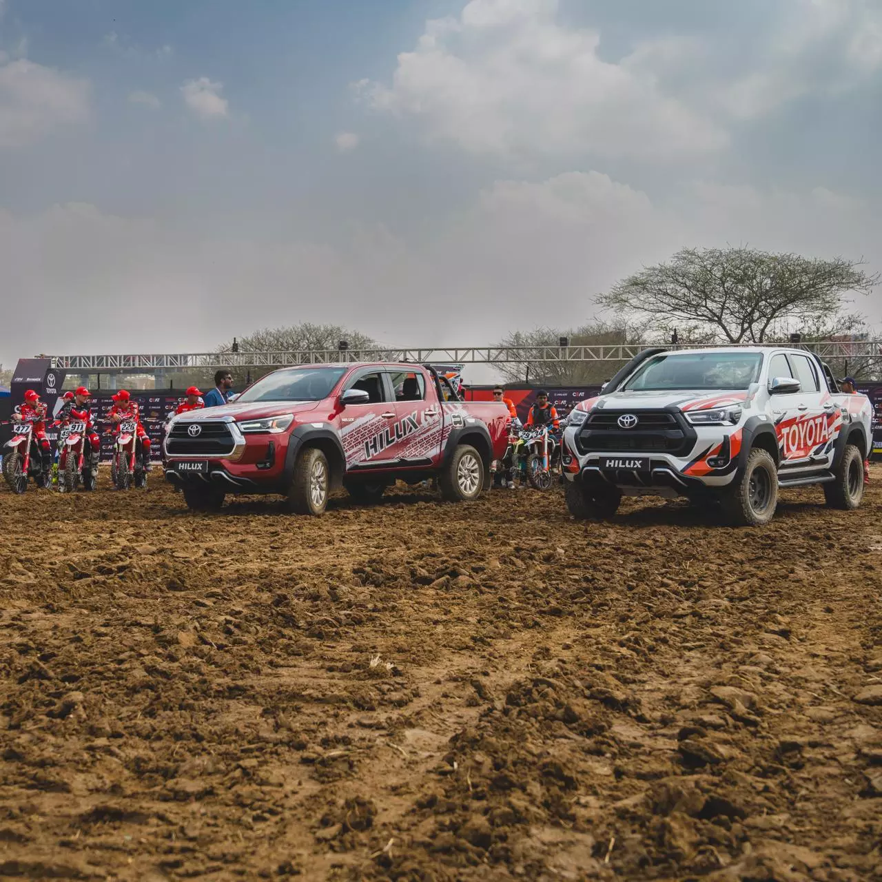 Dirt Bike Race in Bengaluru: Toyota Hilux Sparks Thrill in Indian Supercross Racing League