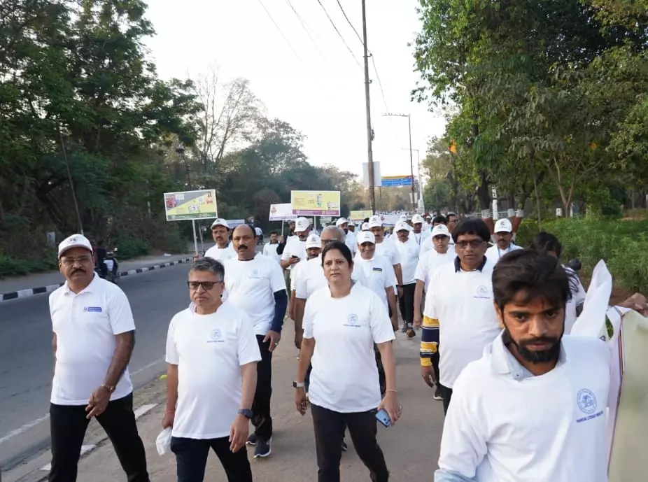 Telangana SLBC Promotes Financial Literacy With 2K Walk at Osmania University