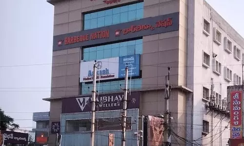 Massive fire breaks out at a building in Visakhapatnam