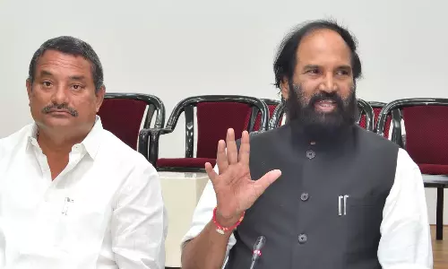 BRS Built Kaleshwaram on Foundation of Lies, Says Uttam BRS Built Kaleshwaram on Foundation of Lies, Says Uttam