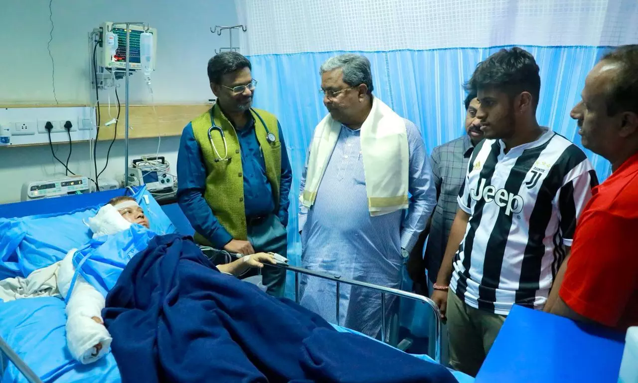 CM Siddaramaiah Meets Blast Injured, Asks Doctors To Treat Them Well