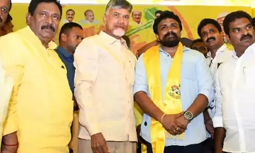 Brahmins gherao TD office protesting against ticket to Rajesh