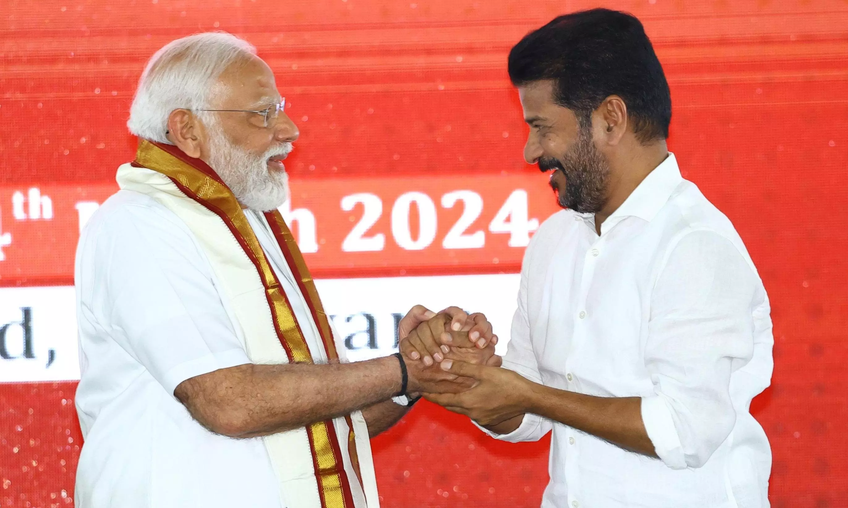 Revanth Cosies Up to Modi for TS Help, Says Politics ‘Only During Elections’ Revanth Cosies Up to Modi for TS Help, Says Politics ‘Only During Elections’