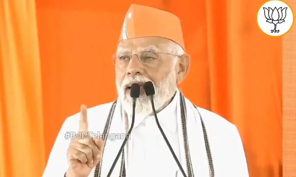 Modi Turns On His Telugu Charm, Says ‘Nalgu Vandalu Datale, BJP Ki Vote Veyyale’