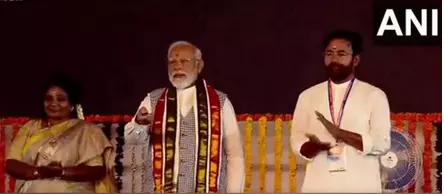 Telangana: PM Modi unveils several development projects worth Rs 7,200 crore at Sangareddy