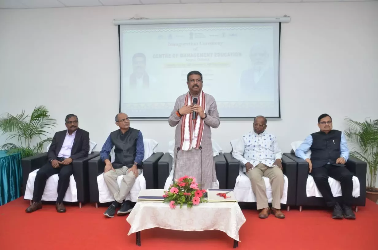 Union Minister Dharmendra Pradhan Inaugurates Centre of Management Education at Navratna PSU NALCO
