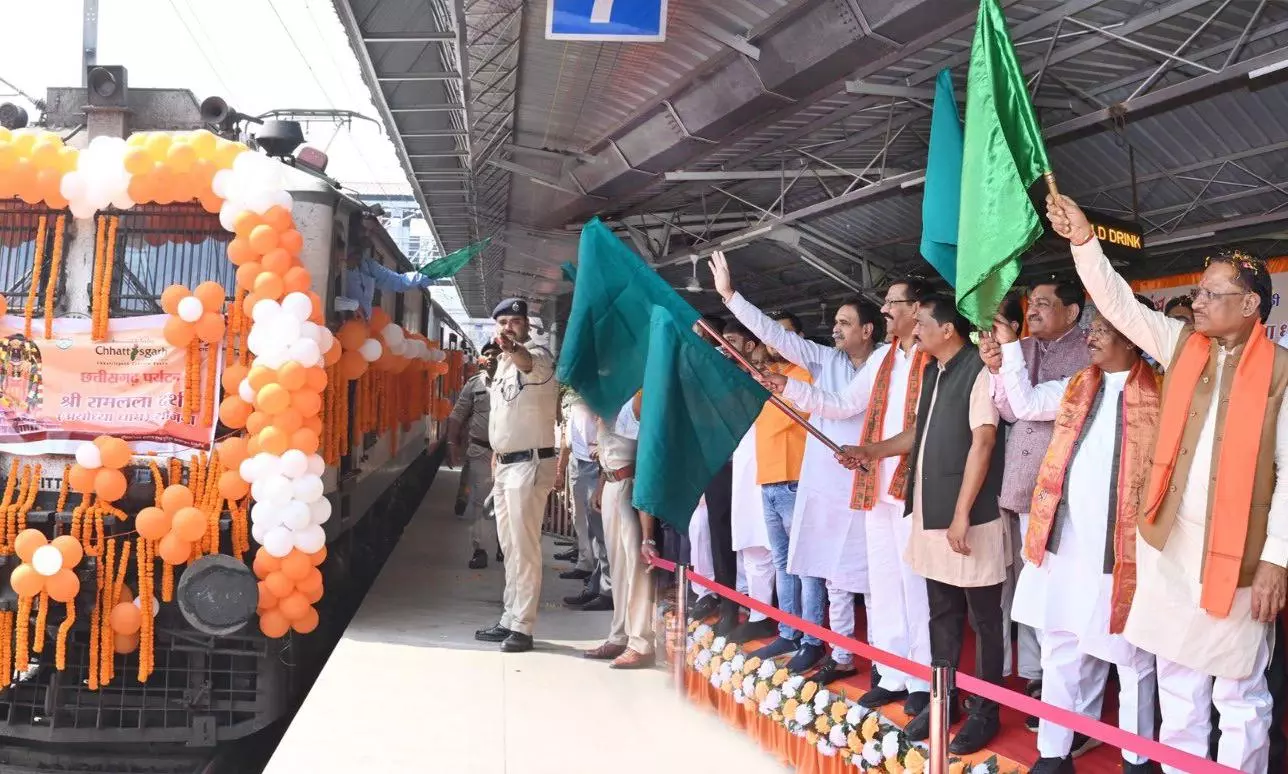 C’garh: Sai Launches ‘Ramlala Darshan’ Scheme, Flags Off 1st Special Train for Ayodhya Pilgrimage
