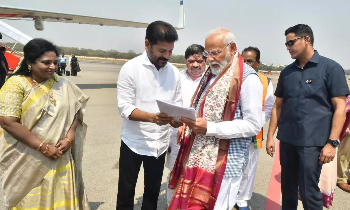 CM Revanth Reddy sees off Modi with wish list on 11 issues