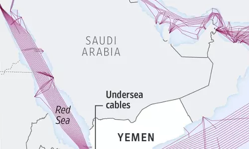 Damaged Undersea Cables In Red Sea Affect 25% Data Traffic Between Asia And Europe