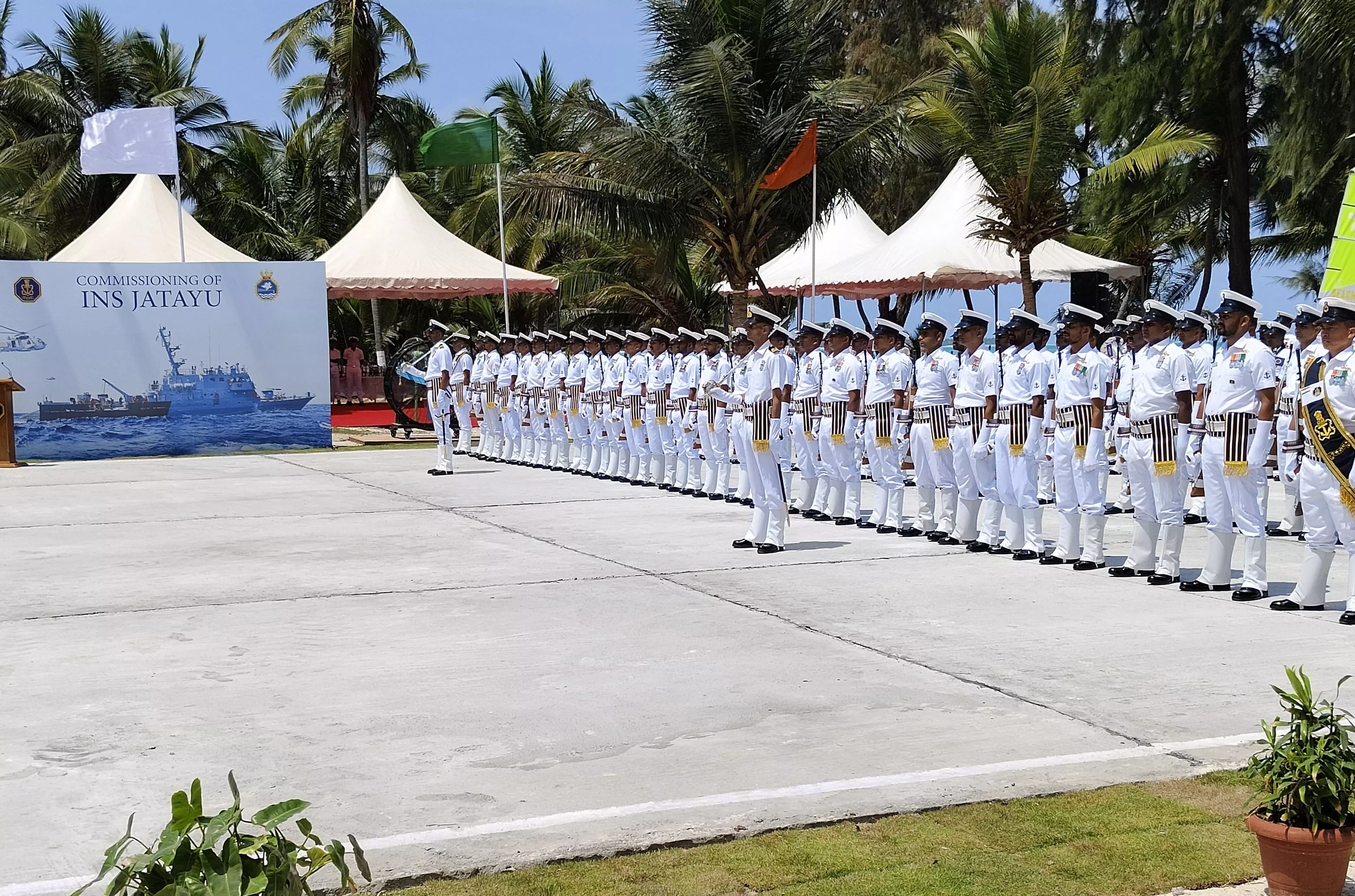 Naval base INS Jatayu commissioned in Lakshadweep