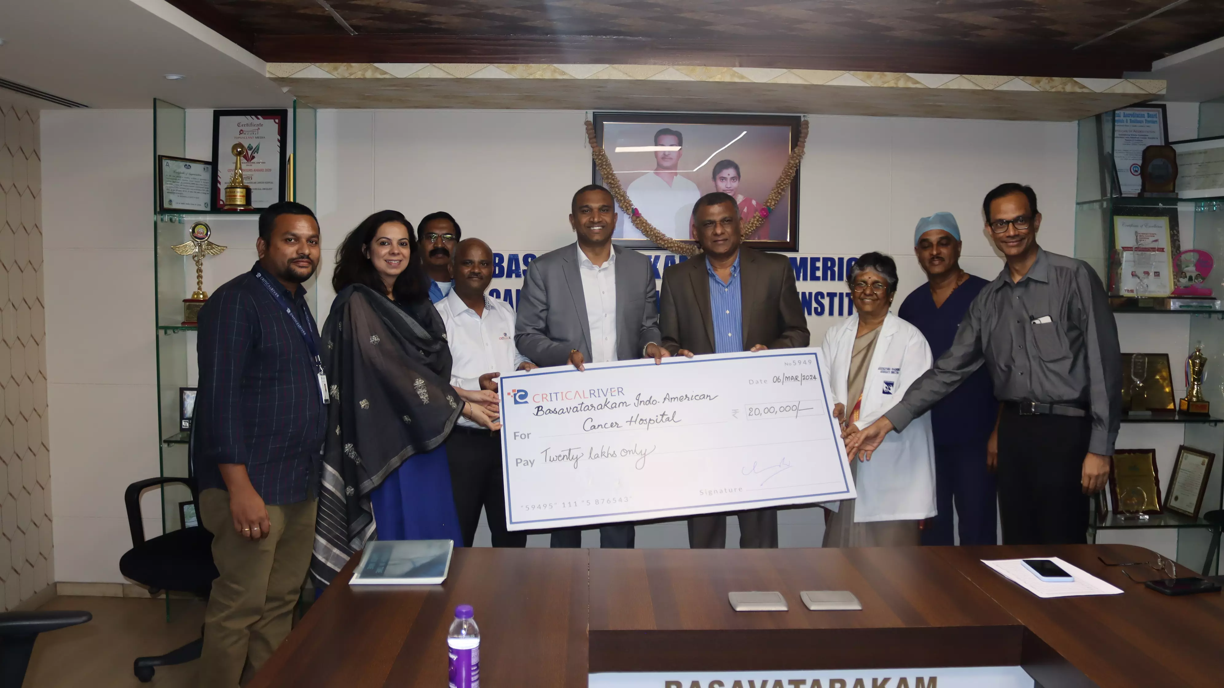 CriticalRiver partners with Basvatarakam Cancer Hospital to promote early cancer detection